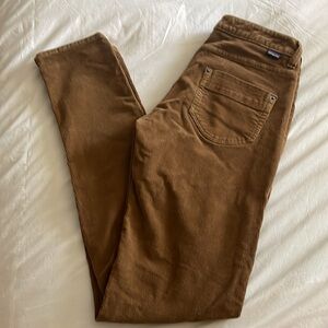 Patagonia Women's Everyday Corduroy Pants Organic Size 27 / 4 Rust Orange/Brown